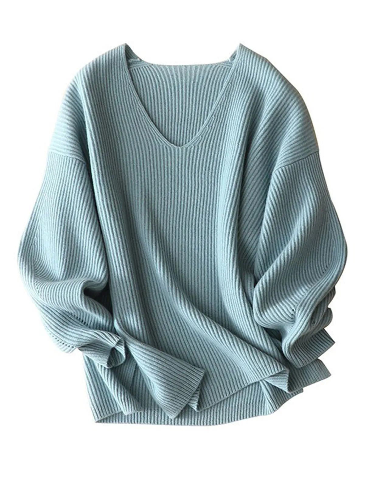 100% Cashmere V-Neck Sweater