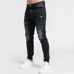 Alvaro Relaxed Fit Jeans - Black Wash