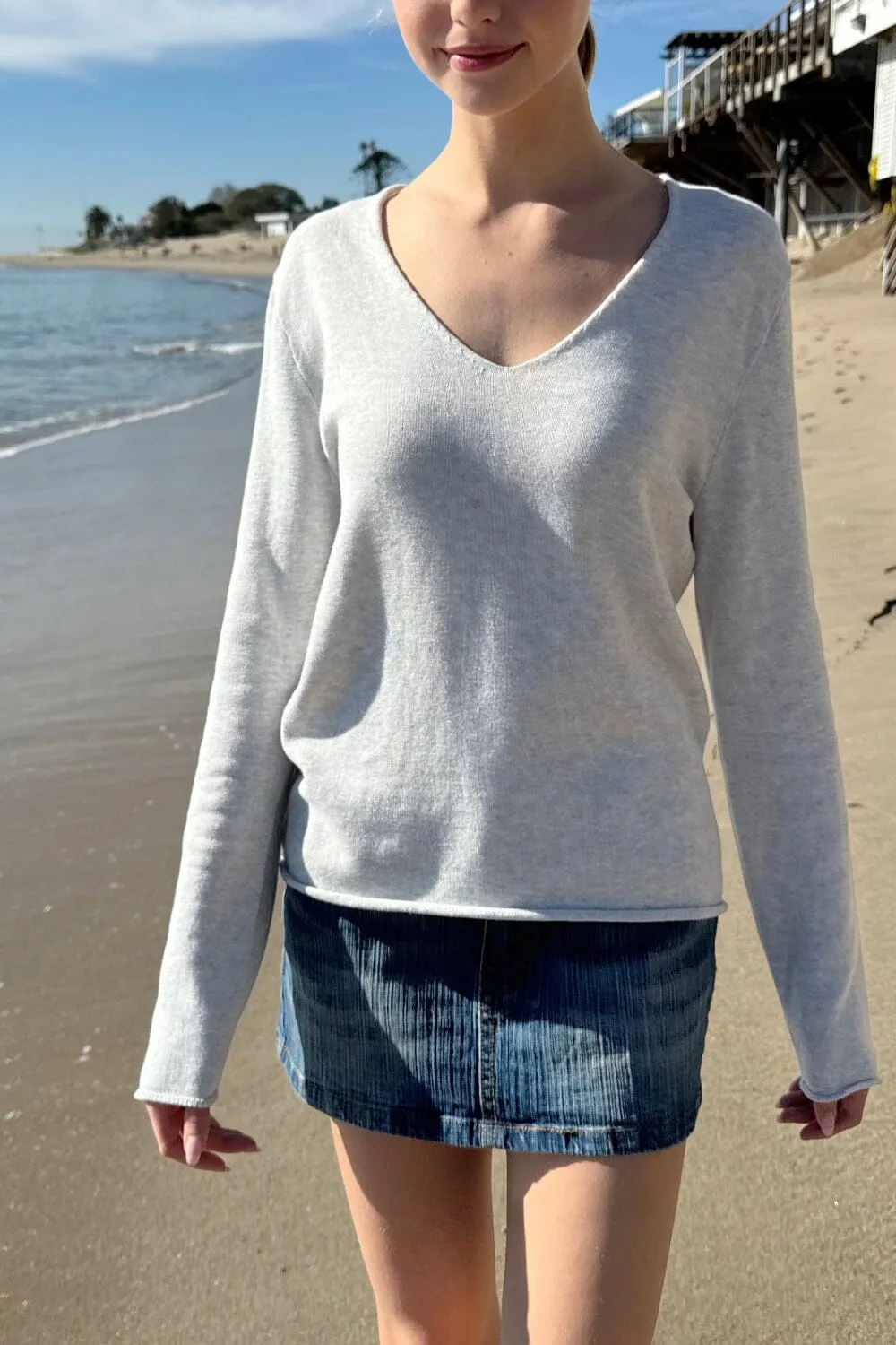 Andi V-Neck Cotton Sweater