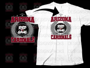 Arizona Cardinals Bird Gang Graphic Png Digital Download