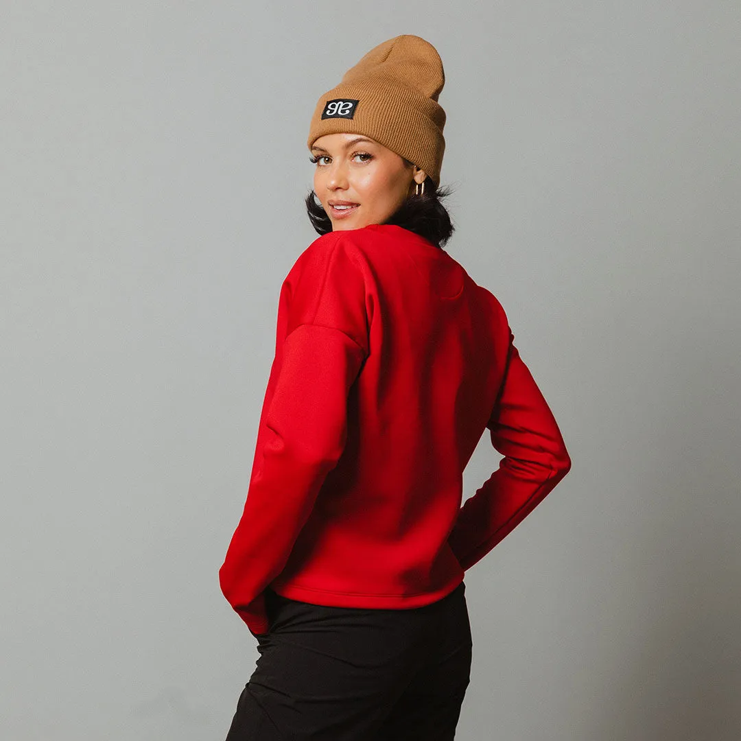 Brighton Pullover, Crimson