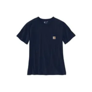 Carhartt&#x20;103067&#x20;Women&#x27;s&#x20;Pocket&#x20;s&#x2F;s&#x20;T-Shirt&#x20;-&#x20;Navy