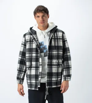 Case Plaid Anorak Black/White