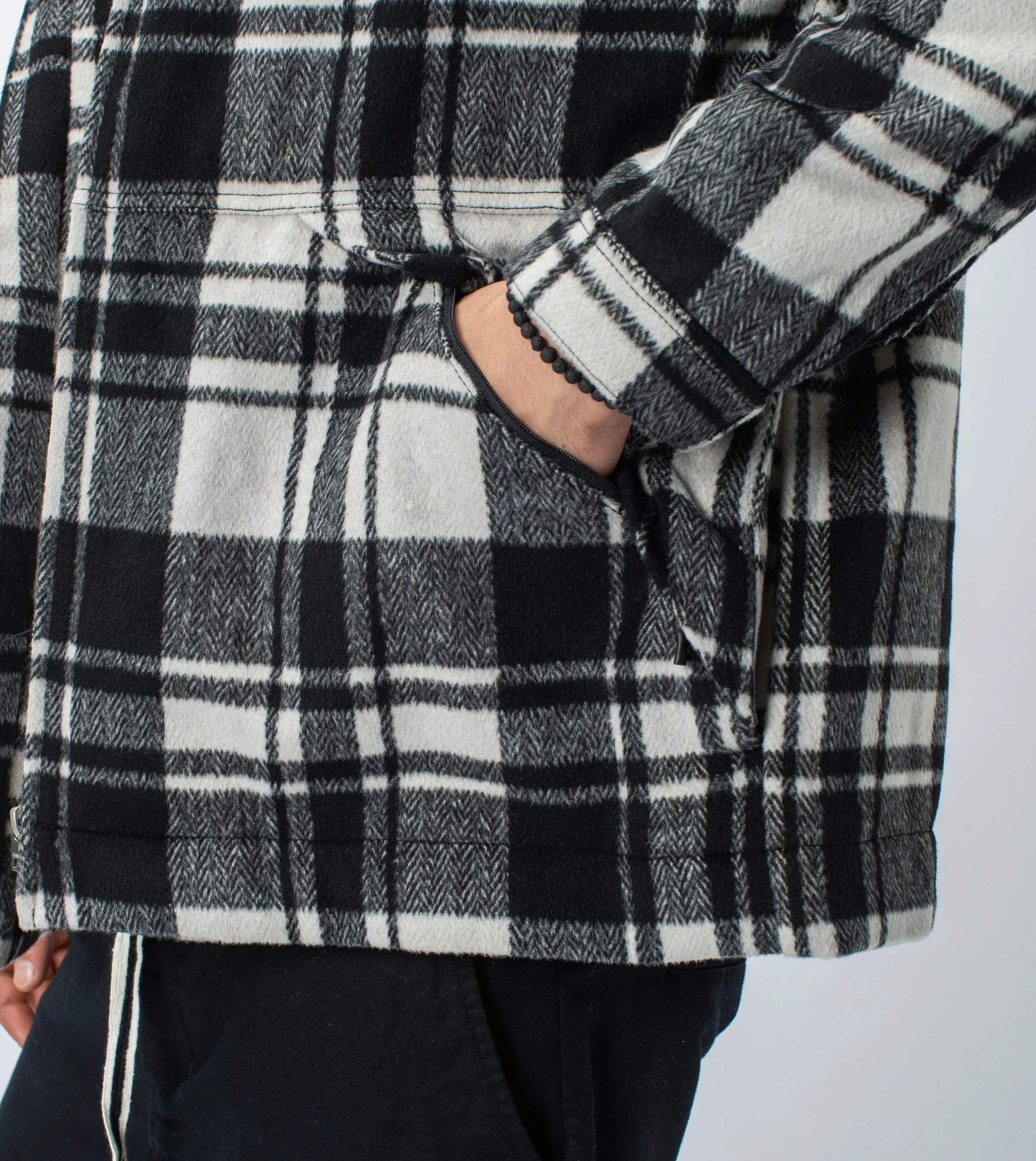 Case Plaid Anorak Black/White