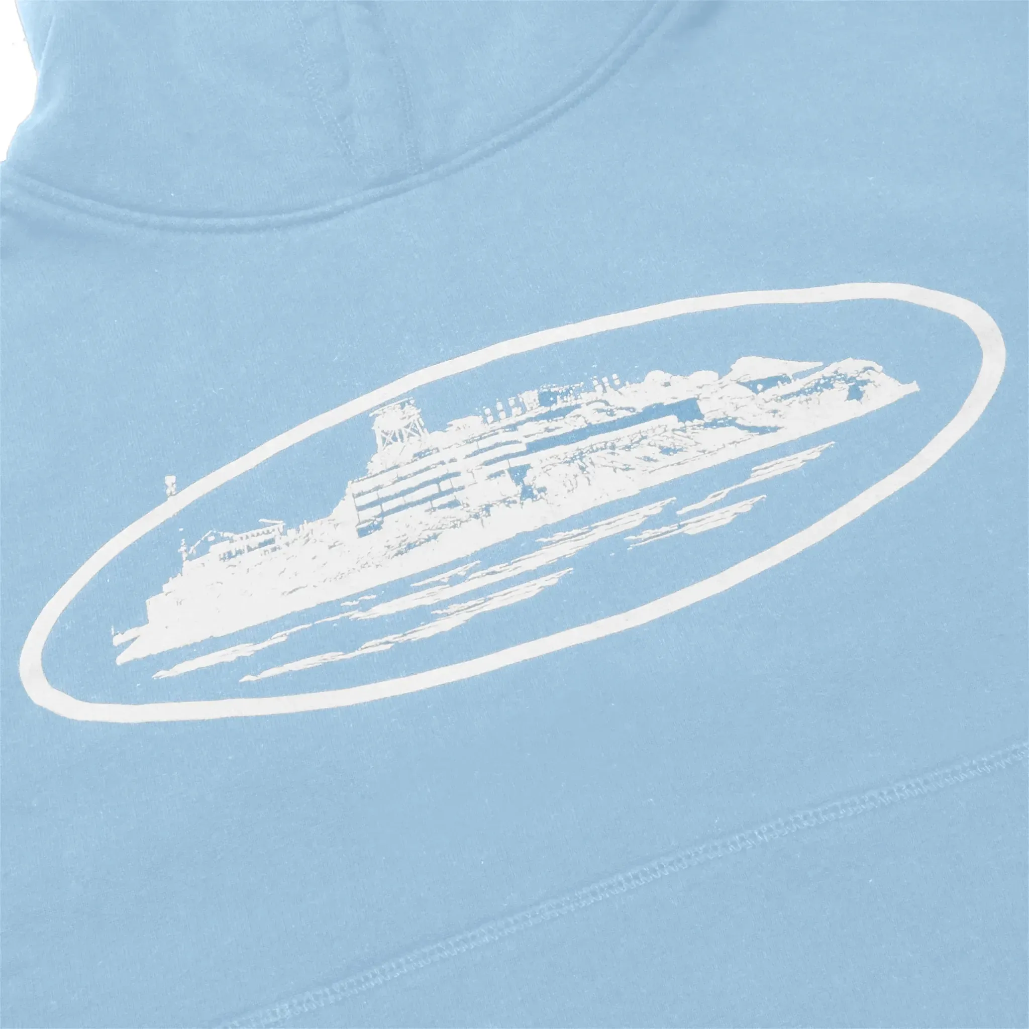 Corteiz Alcatraz Baby Blue Hoodie