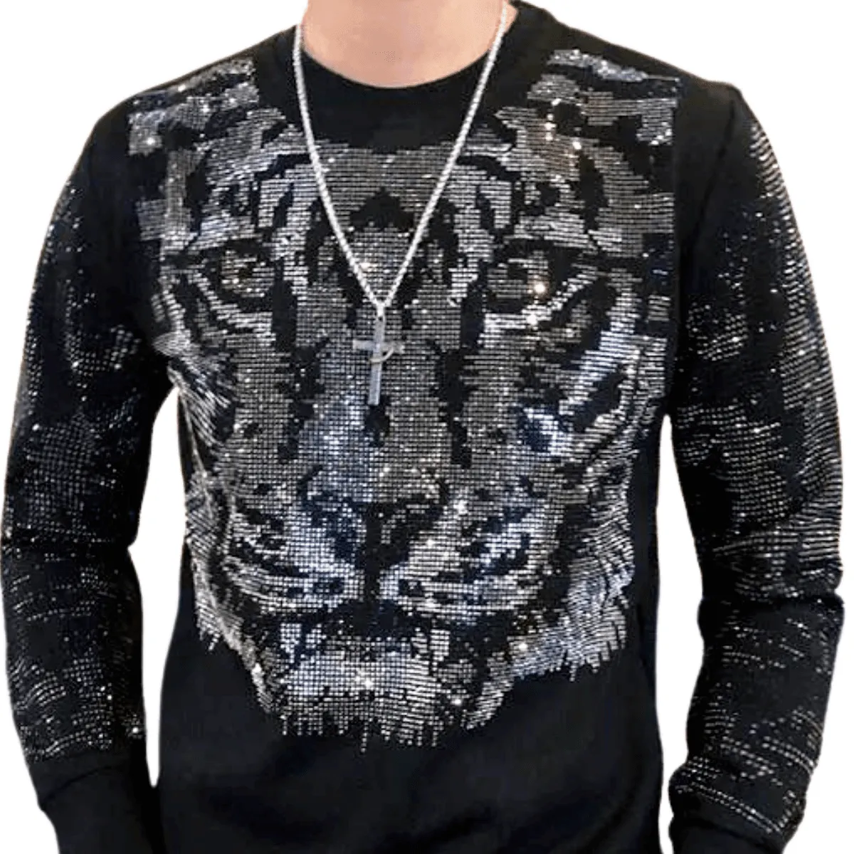 Diamond Long Sleeve Pullovers For Men