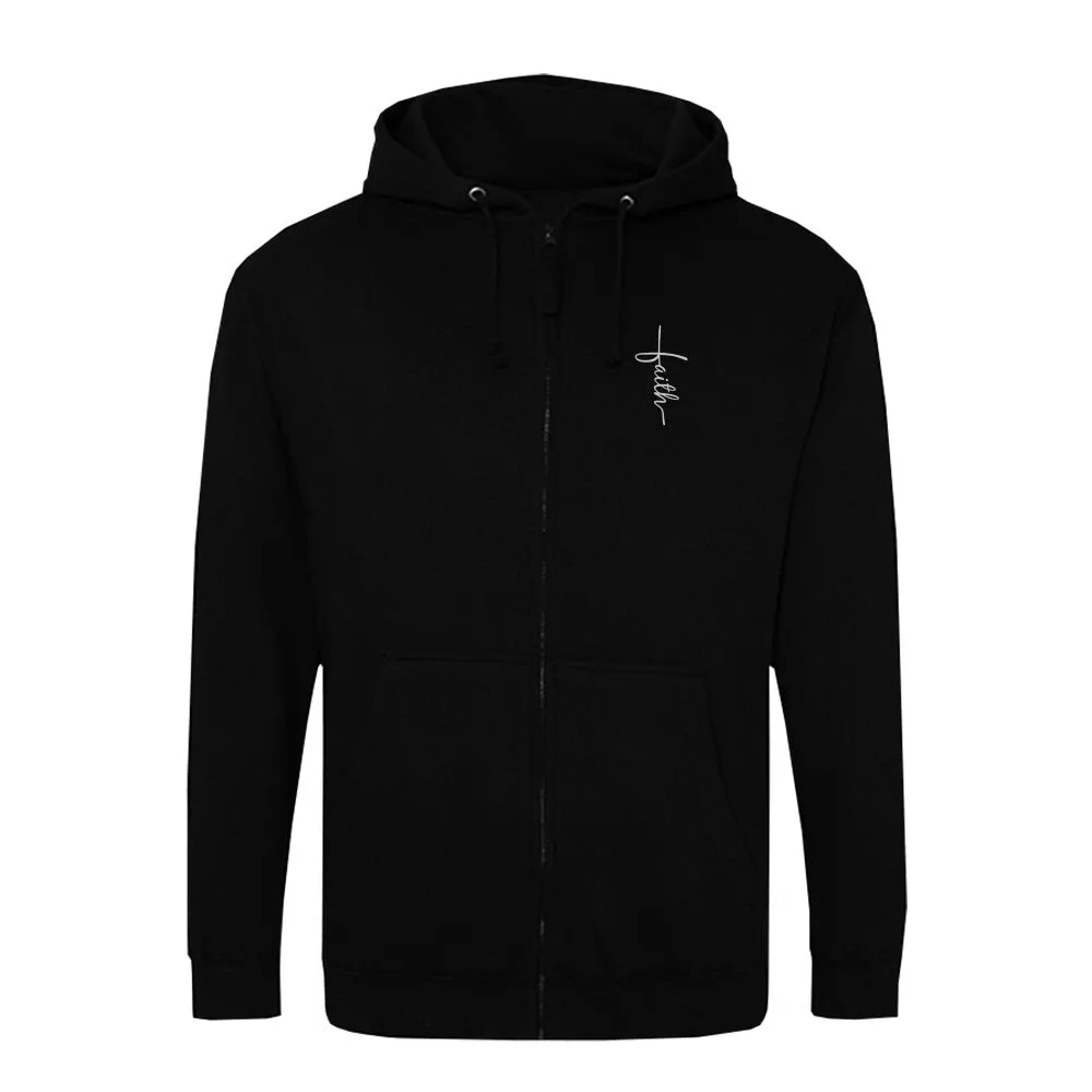 Faith Cross Zipper Hoodie