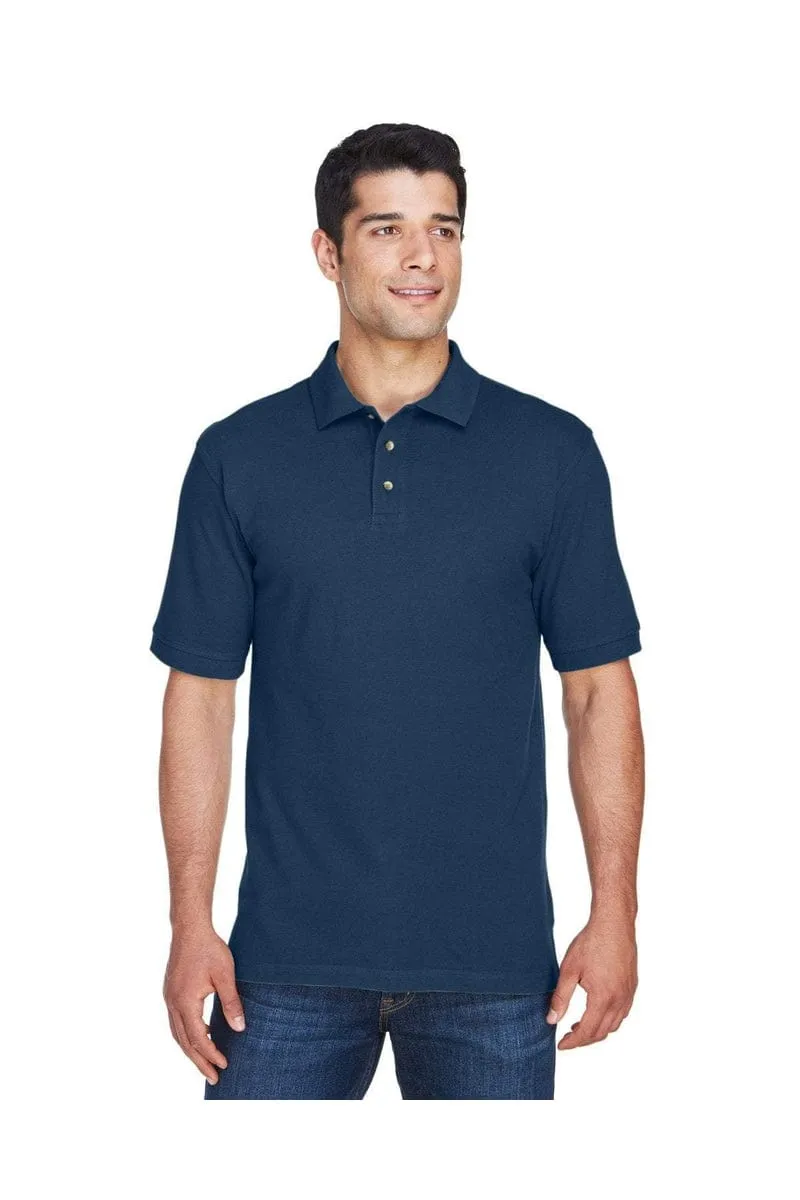 Harriton M200: Men's 6 oz. Ringspun Cotton Pique Short-Sleeve Polo, Basic Colors