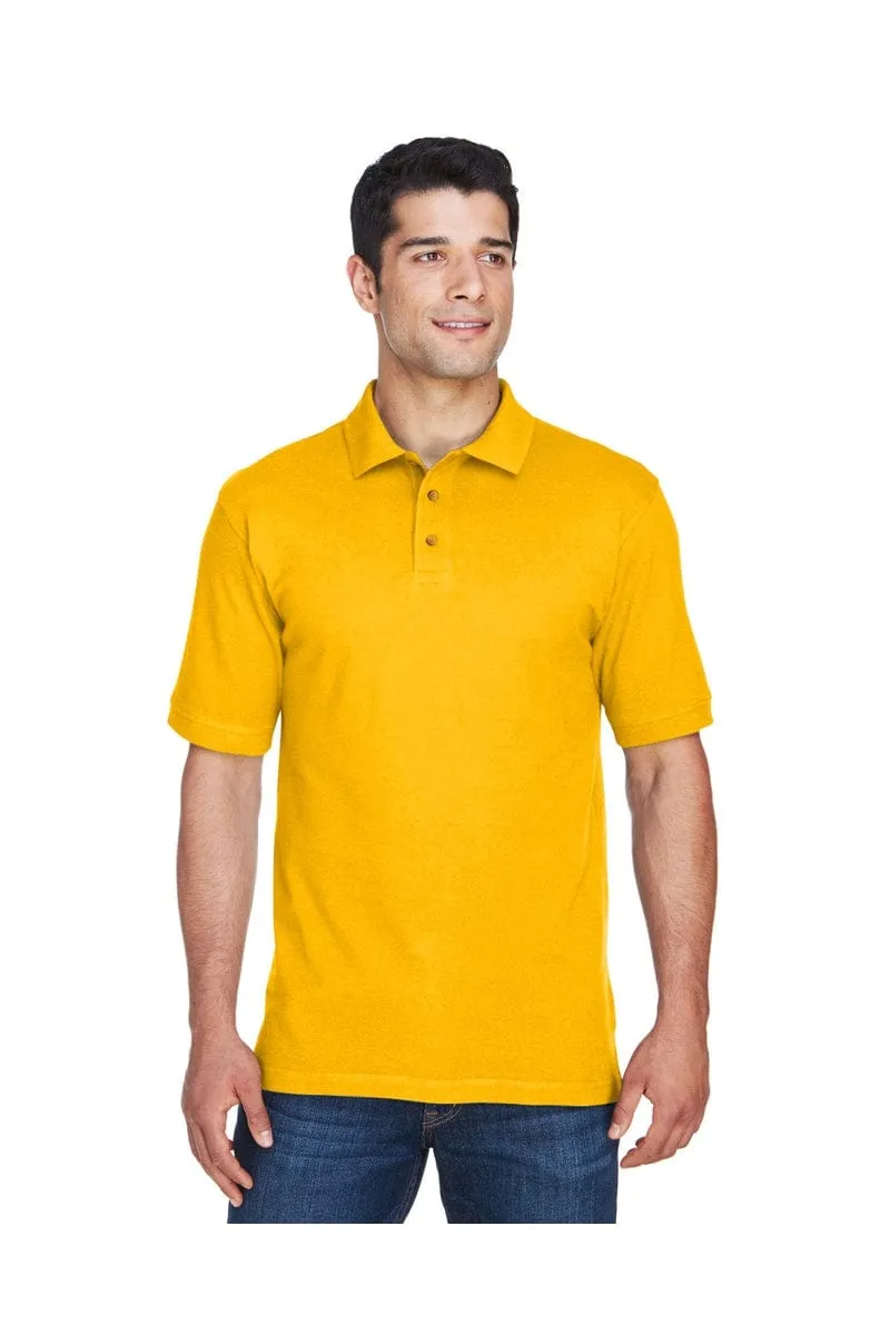 Harriton M200: Men's 6 oz. Ringspun Cotton Pique Short-Sleeve Polo, Basic Colors