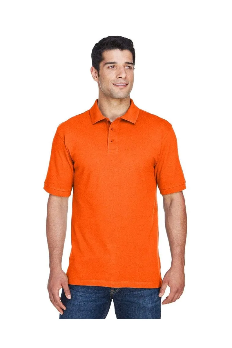 Harriton M200: Men's 6 oz. Ringspun Cotton Pique Short-Sleeve Polo, Basic Colors