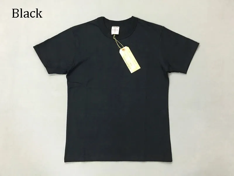 Heavyweight Cotton Men's Plain T-Shirts - Vintage Style