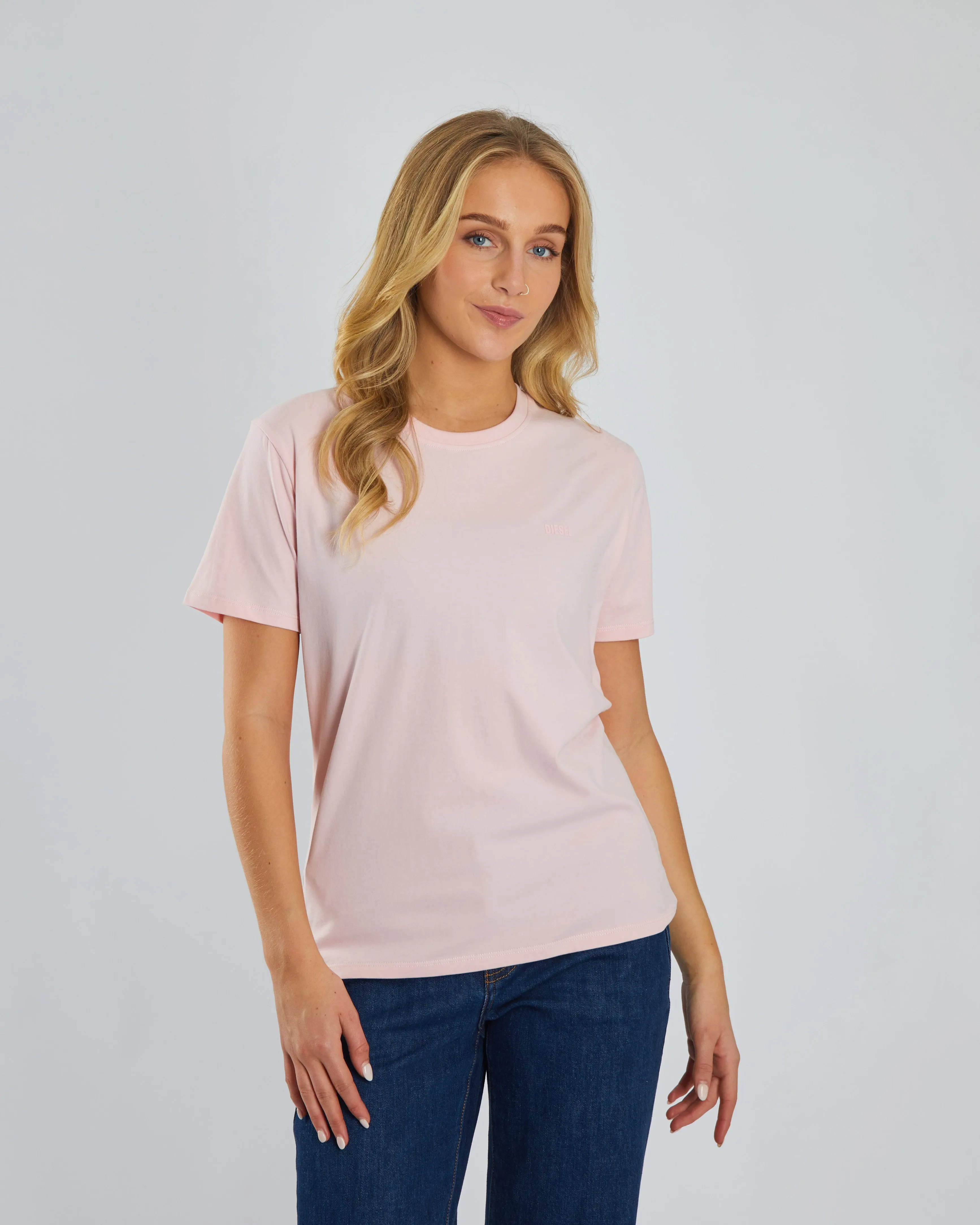 Jada Basic O Neck Bermuda Pink