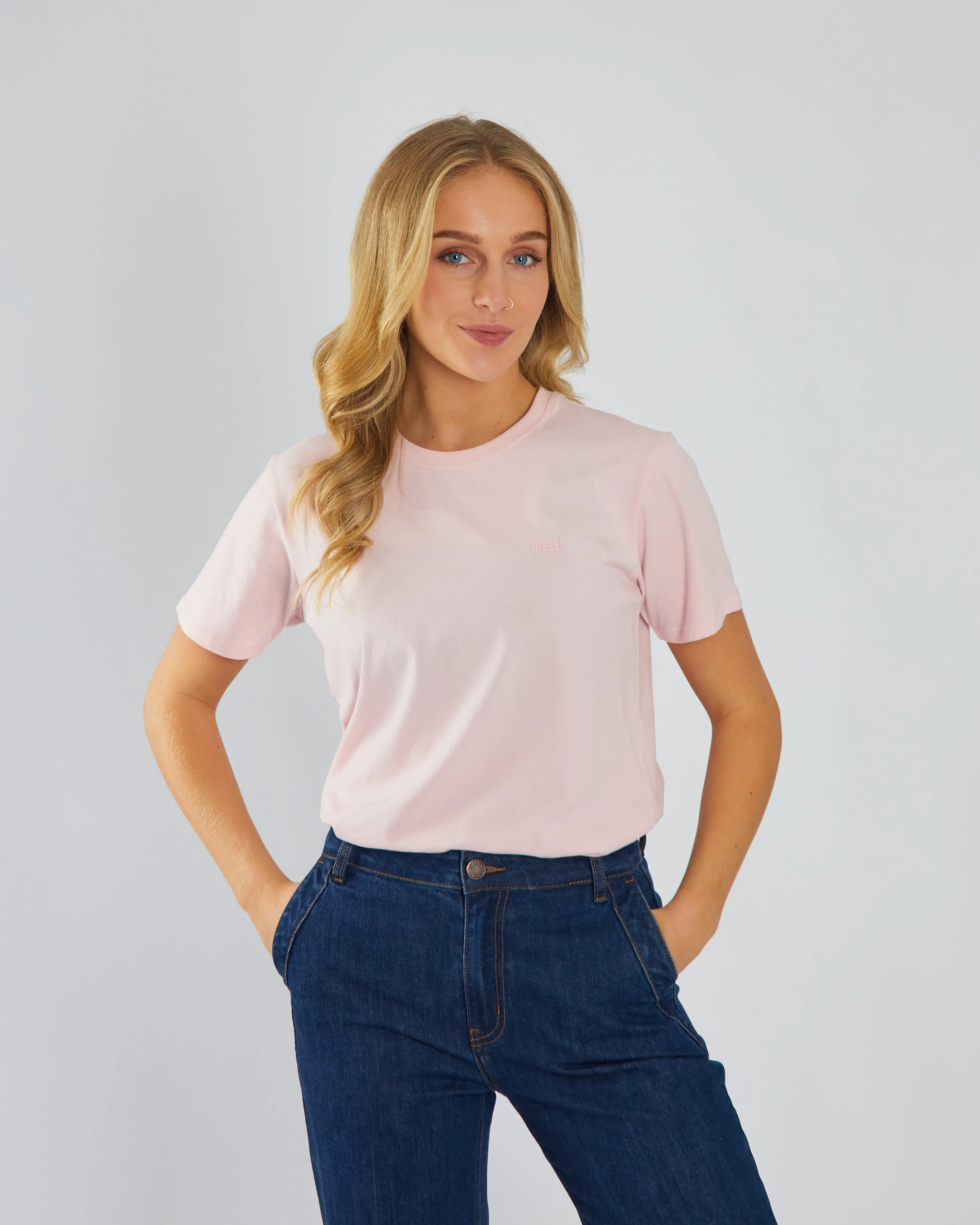 Jada Basic O Neck Bermuda Pink