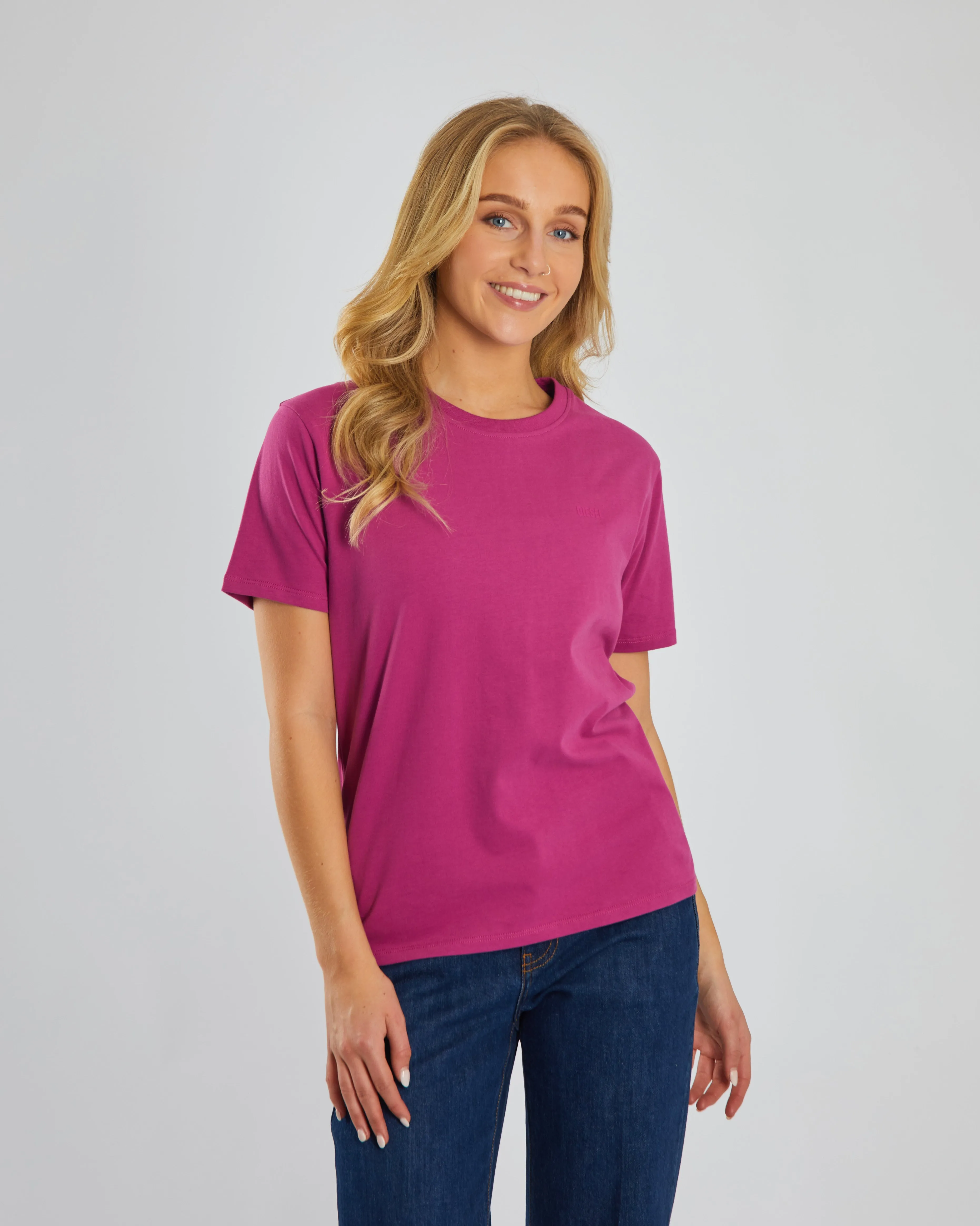 Jada Basic O Neck Raspberry