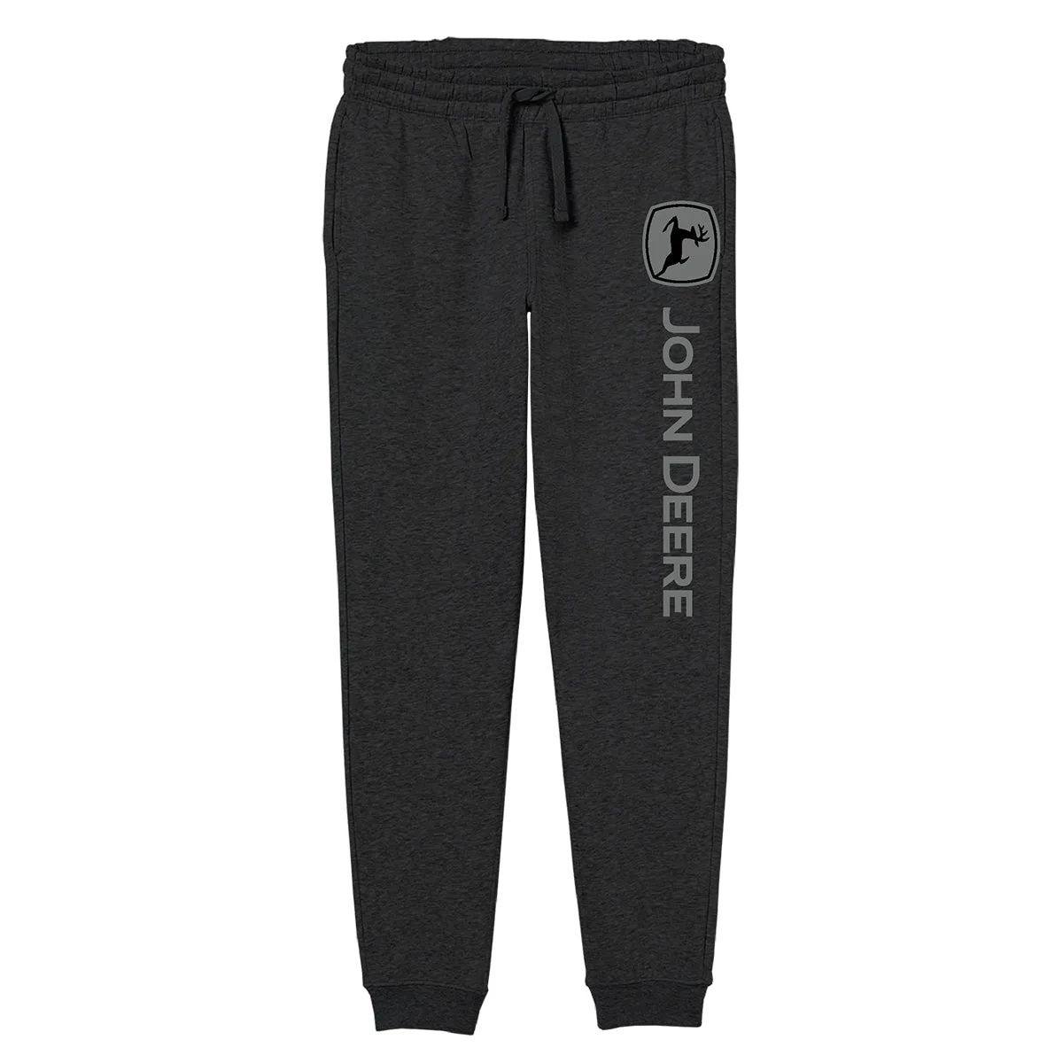 John Deere Men's Black Logo Fleece Sweat Pants