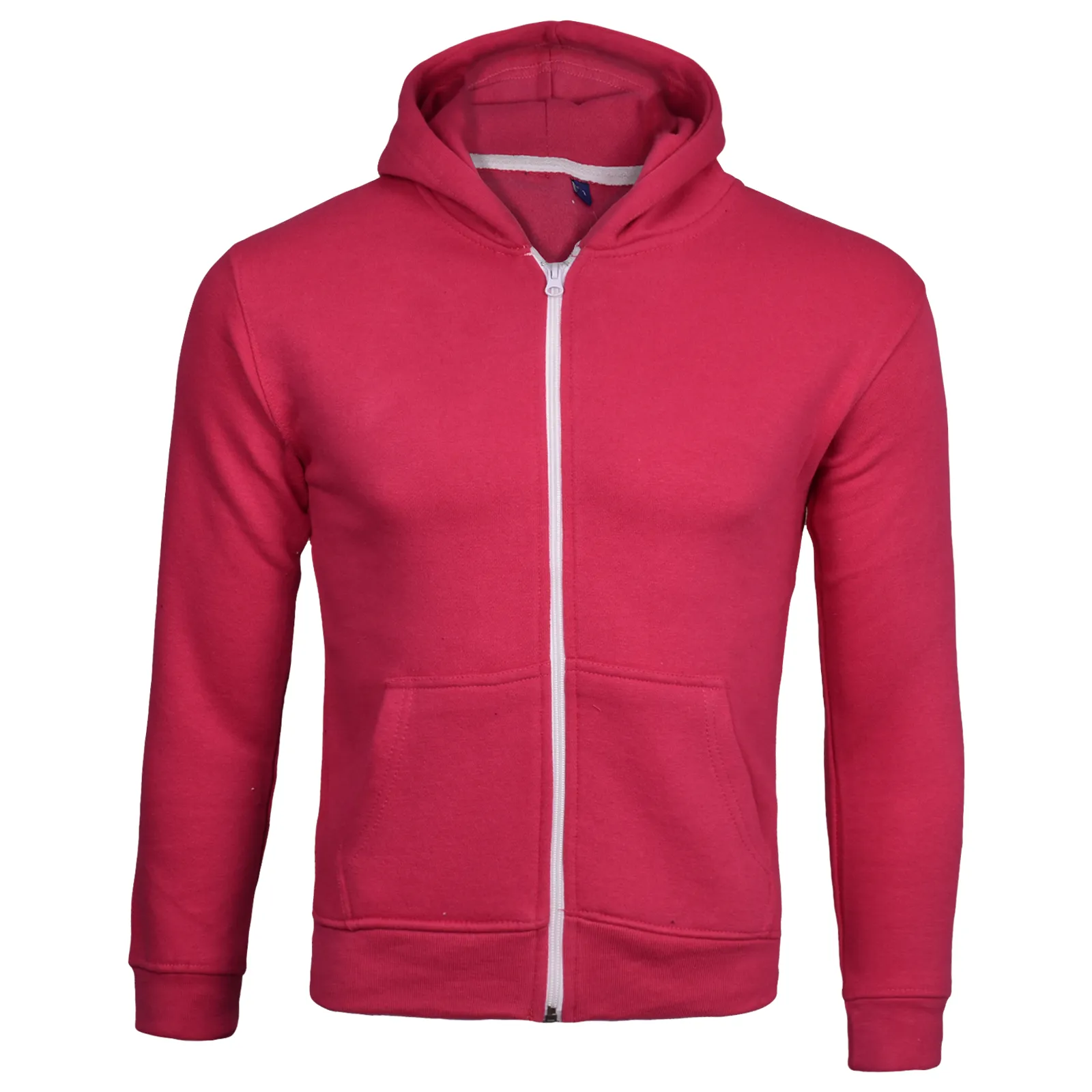 Kids Unisex Plain Zip up Hoodie - No Cord