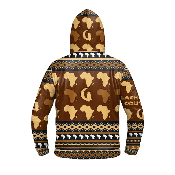 LaChouett Afrikan Ornement Zipper Sweater