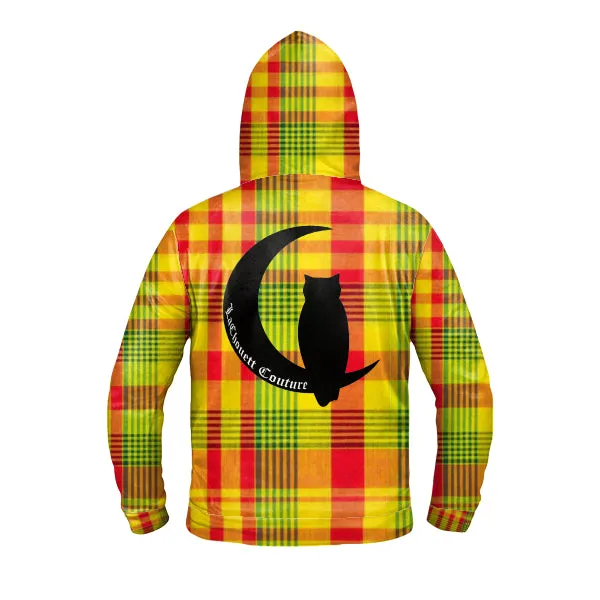 LaChouett Madras Zipper Hoodie