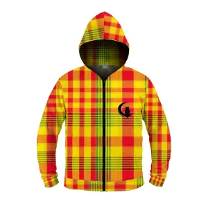 LaChouett Madras Zipper Hoodie