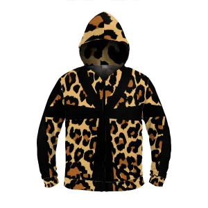 Leopard Ankh Skin Zipper Hoodie