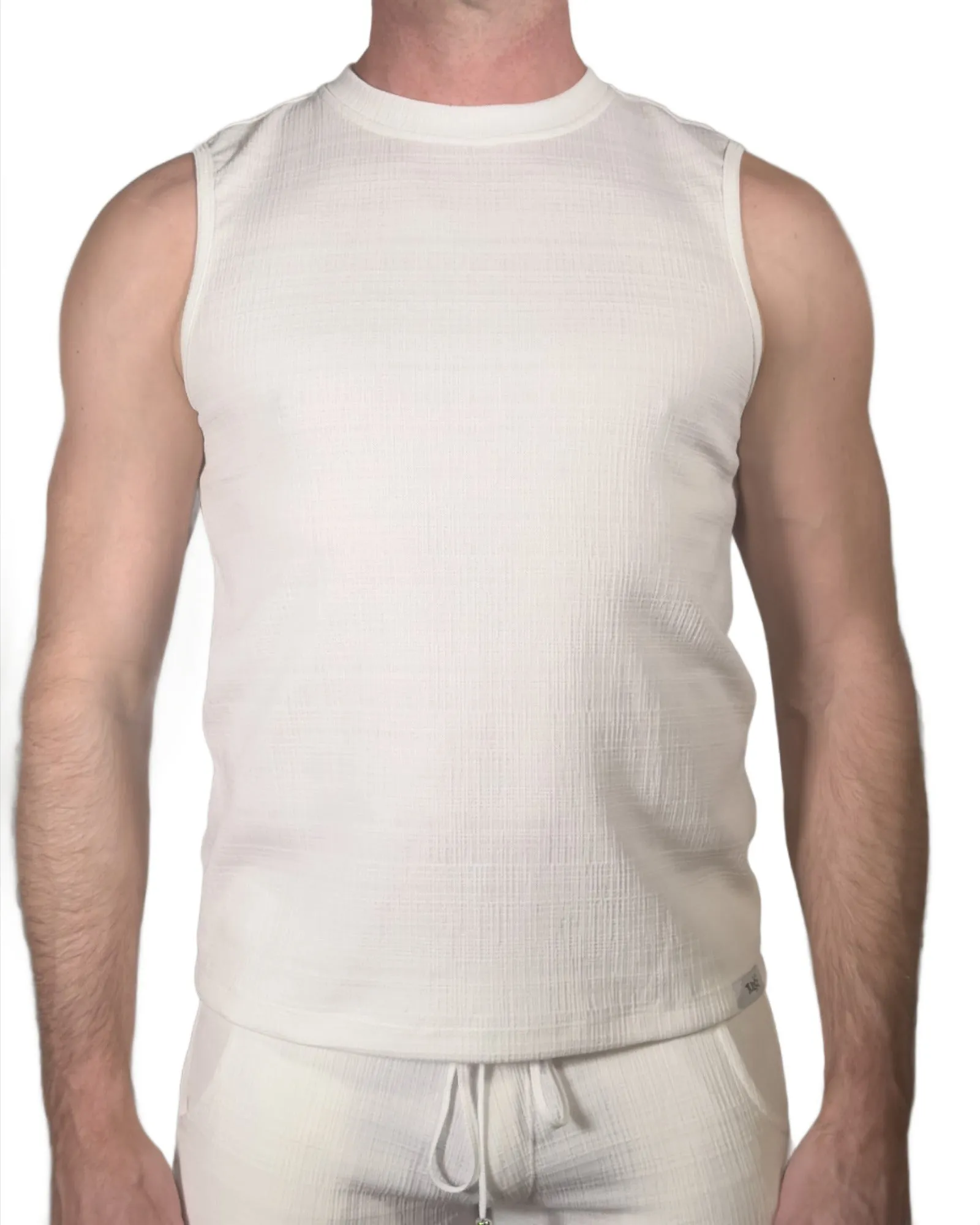 Linen Texture Muscle Tank