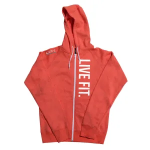 Live Fit Zip Up - Coral