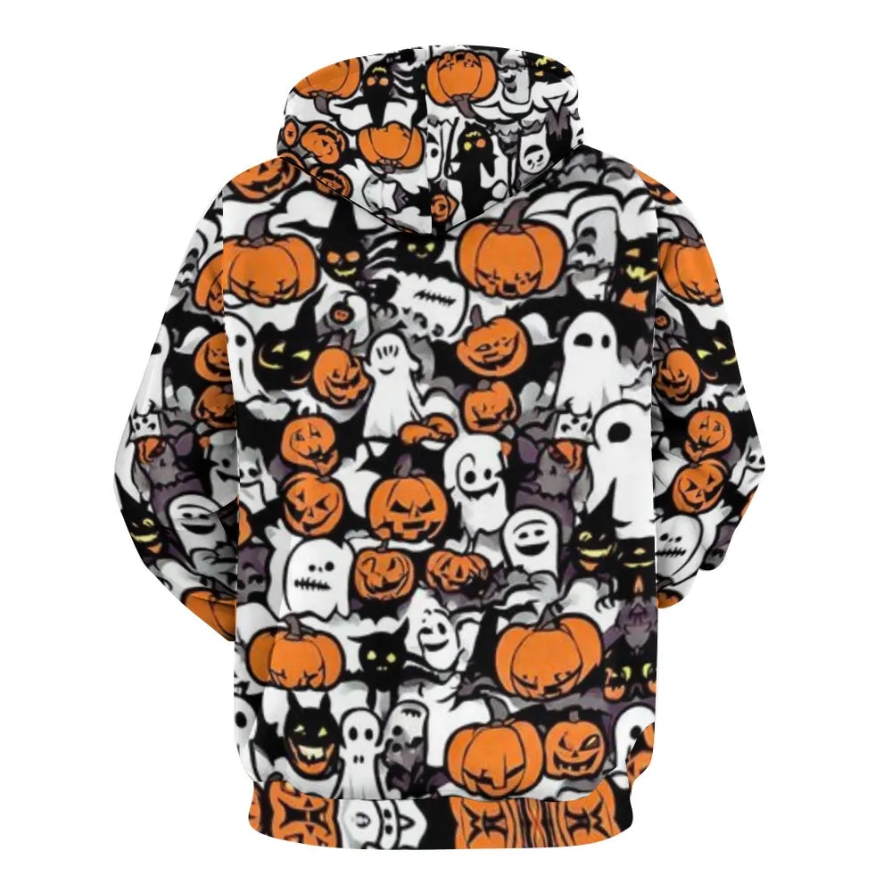 Mens Halloween Ghost 3D Print Hoodies