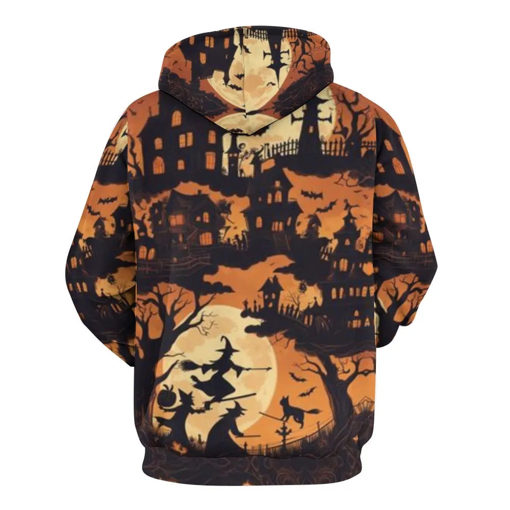 Mens Halloween Mystery Night 3D Print Hoodies