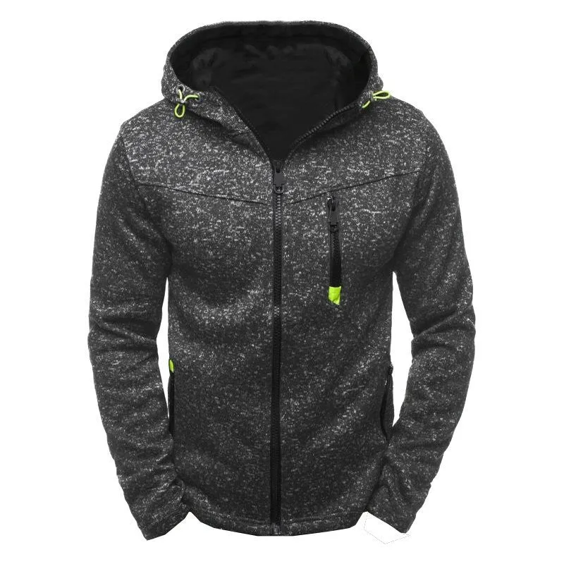 Men's Hoodie Fleece Cardigan Hooded Coat Hoodies Zip Sweatshirt Jacket