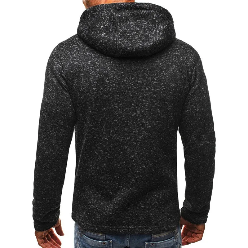 Men's Hoodie Fleece Cardigan Hooded Coat Hoodies Zip Sweatshirt Jacket