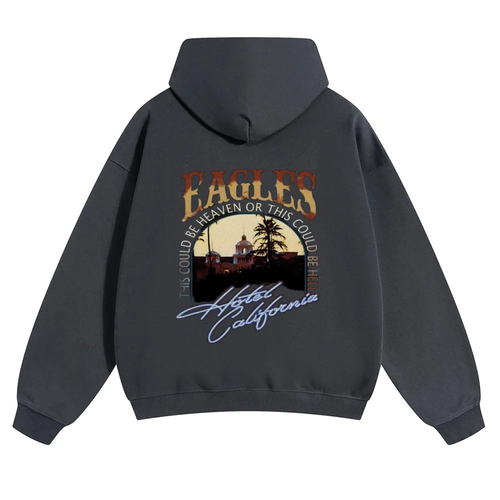 Mens Vintage  Eagles Rock Band Hoodies