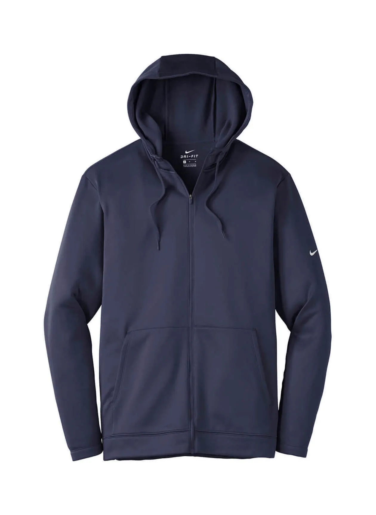 Nike Therma-FIT Full-Zip Fleece Hoodie Men&#x27;s Midnight Navy | Personalized Hoodies