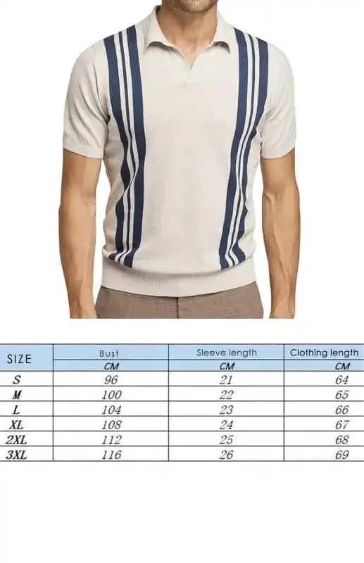 Polo Shirt With Lapel And Short Sleeves