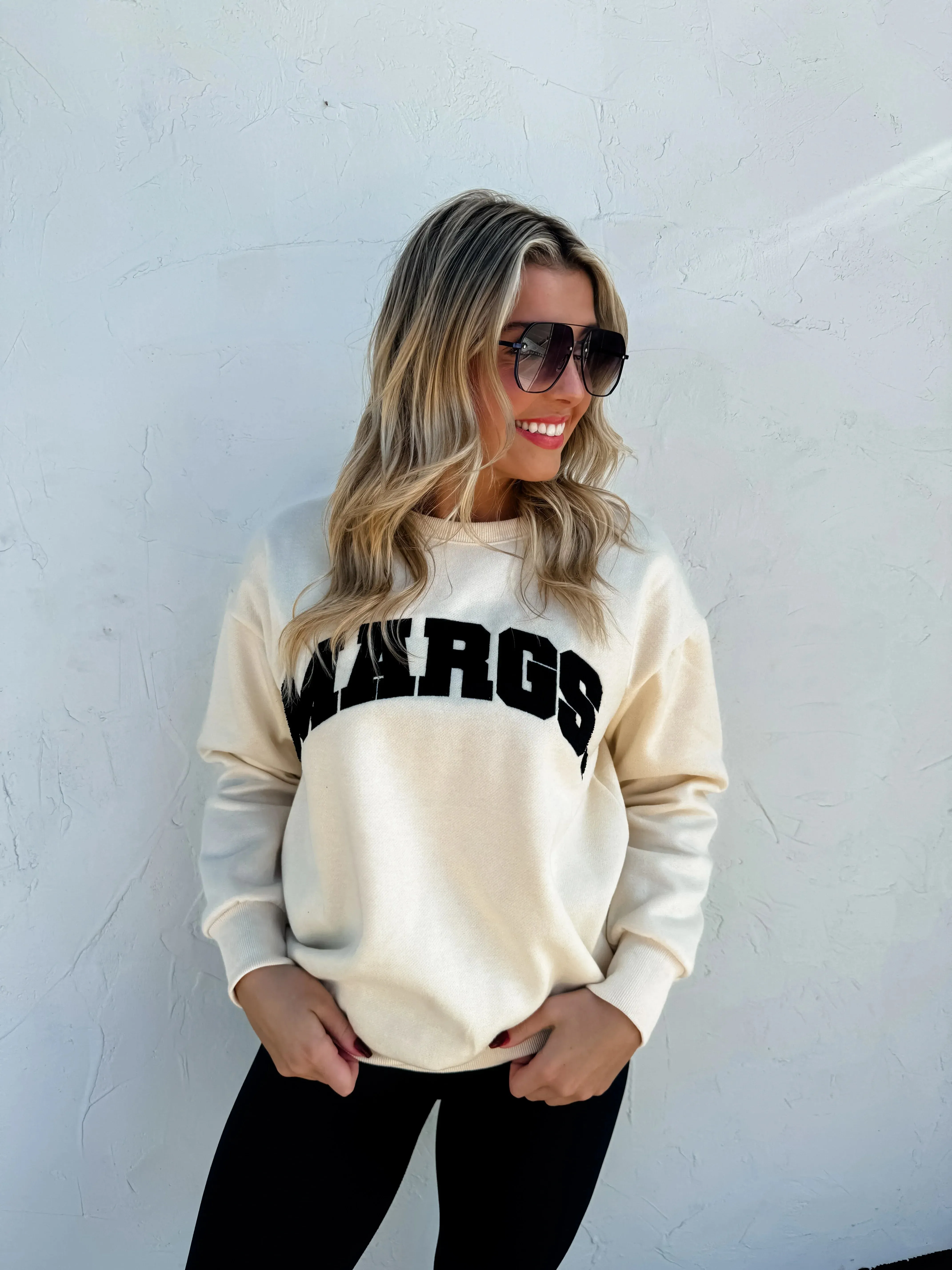 PREORDER: Margs Sherpa Letter Sweatshirt