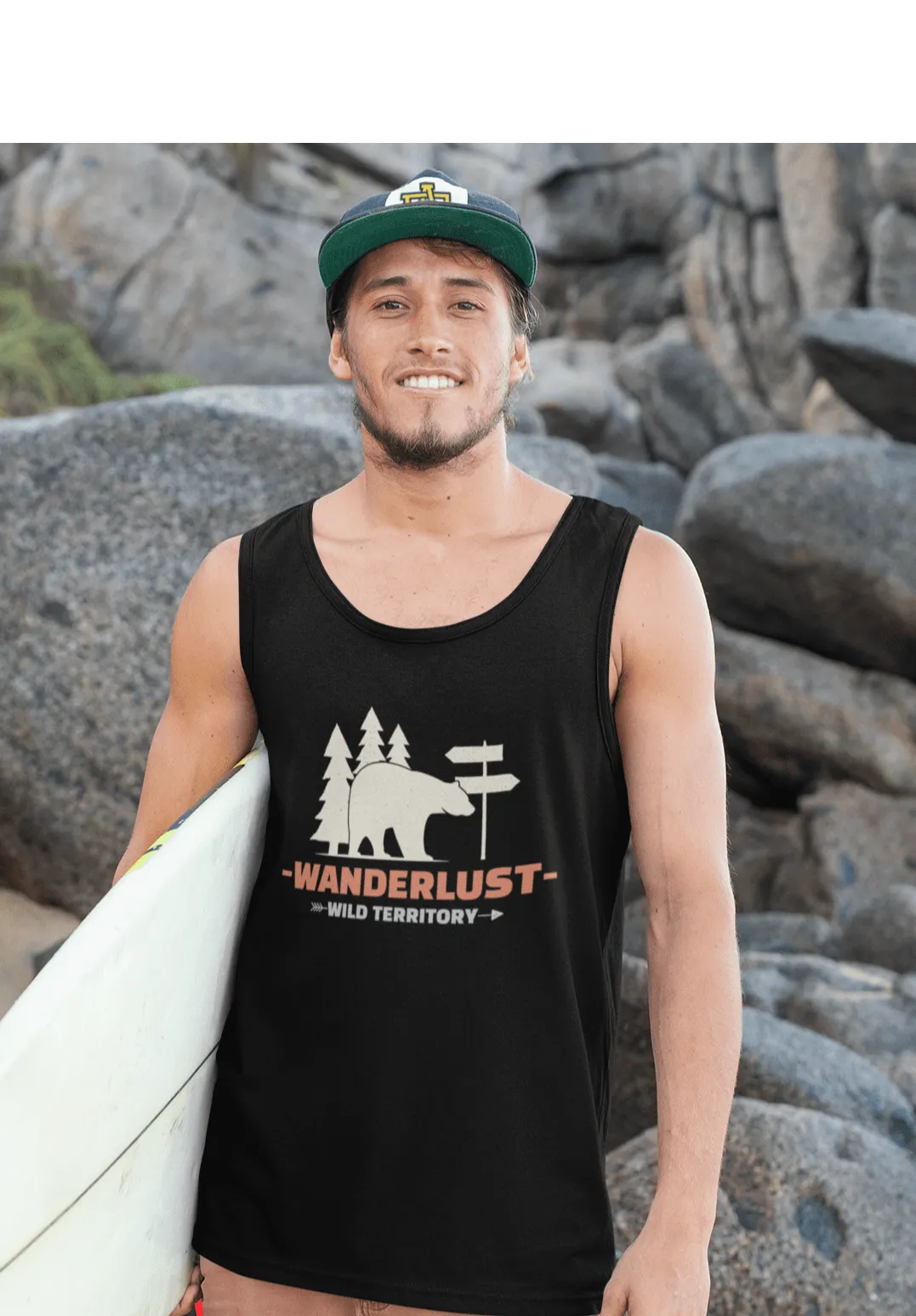 "WANDERLUST"- SLEEVELESS T-SHIRTS