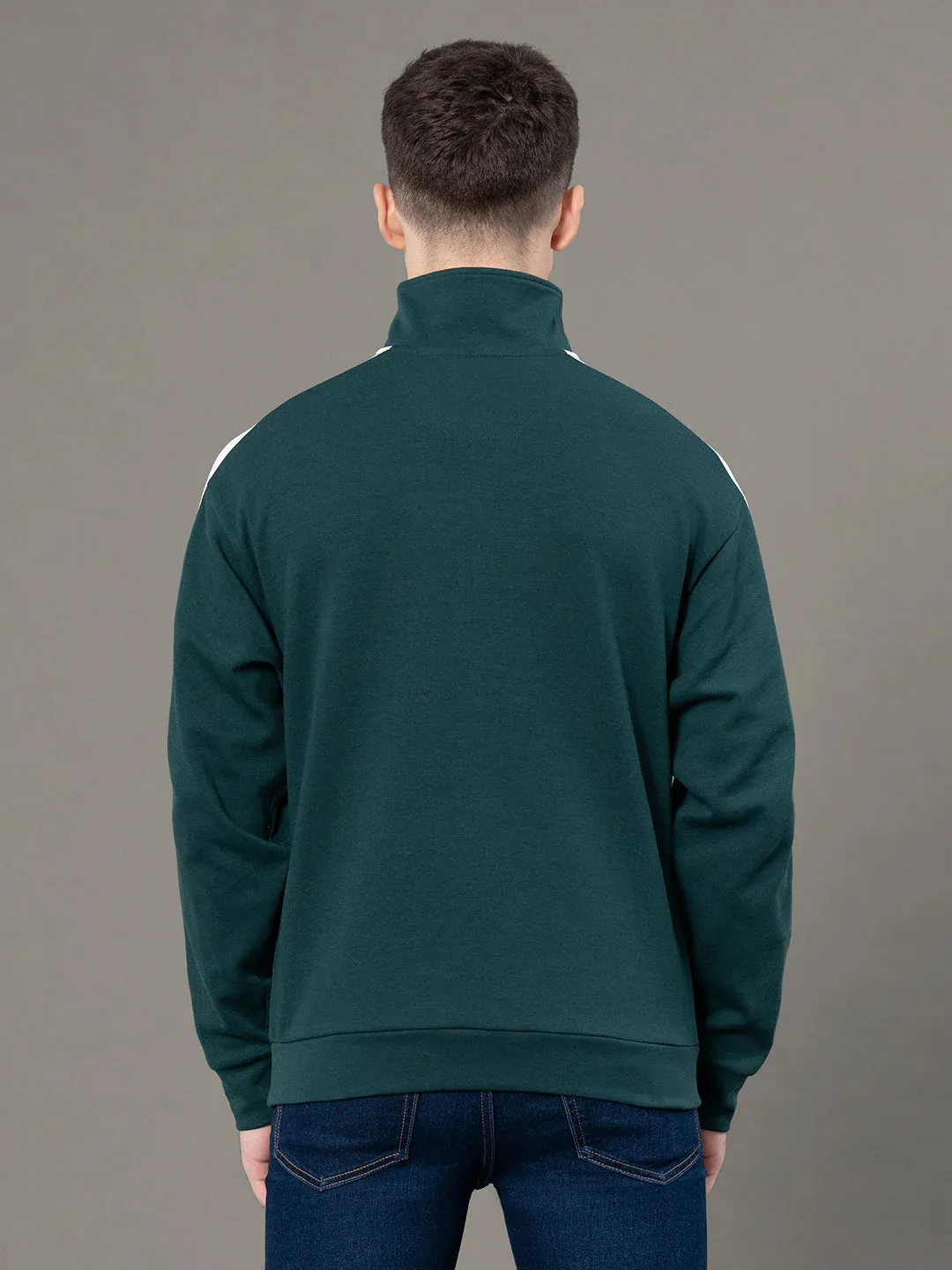 RedTape Half Zip Sweatshirt for Men | Cut & Sew | Everyday Comfort