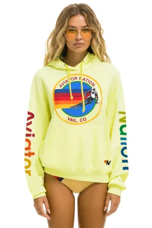 Relaxed Pullover Hoodie Neon Yellow