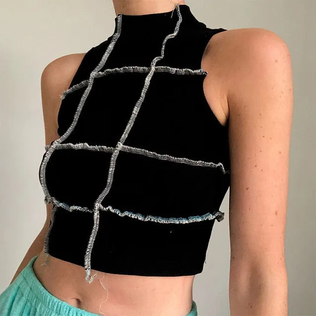 Ribbed Knitted Summer Strapless Slim Sexy Crop Tops Sleeveless