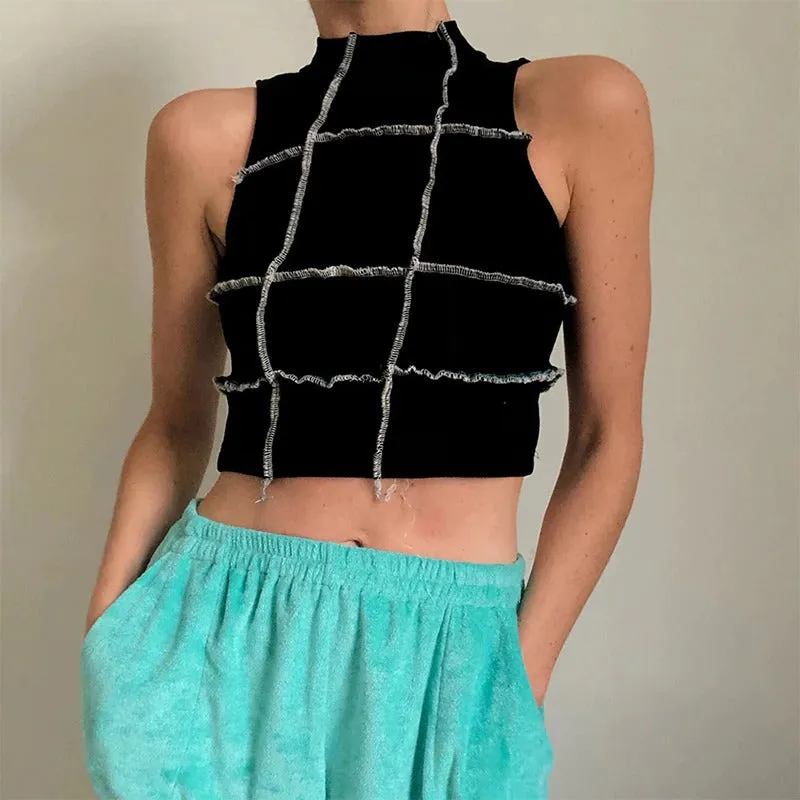 Ribbed Knitted Summer Strapless Slim Sexy Crop Tops Sleeveless