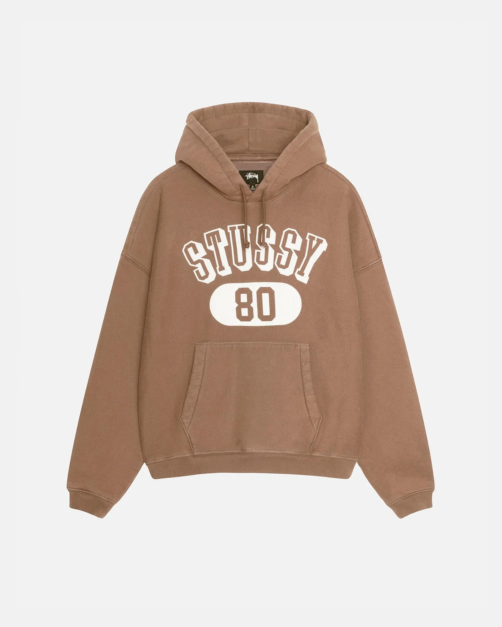 Stüssy 80 Relaxed Hoodie: Brown