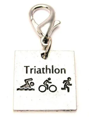 Triathlon Zipper Pull