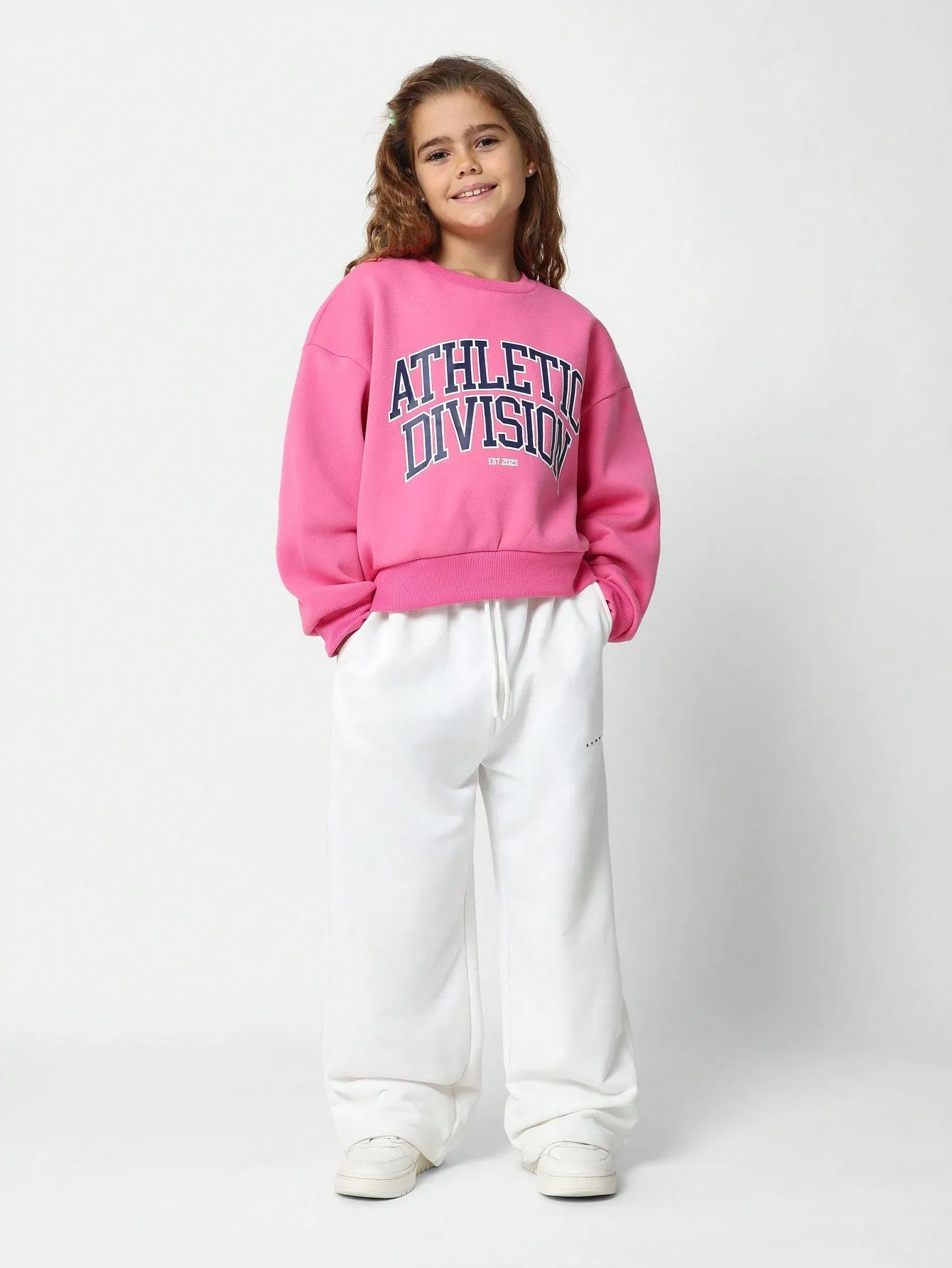 Tween Girls Regular Fit Athletic Division Sweatshirt