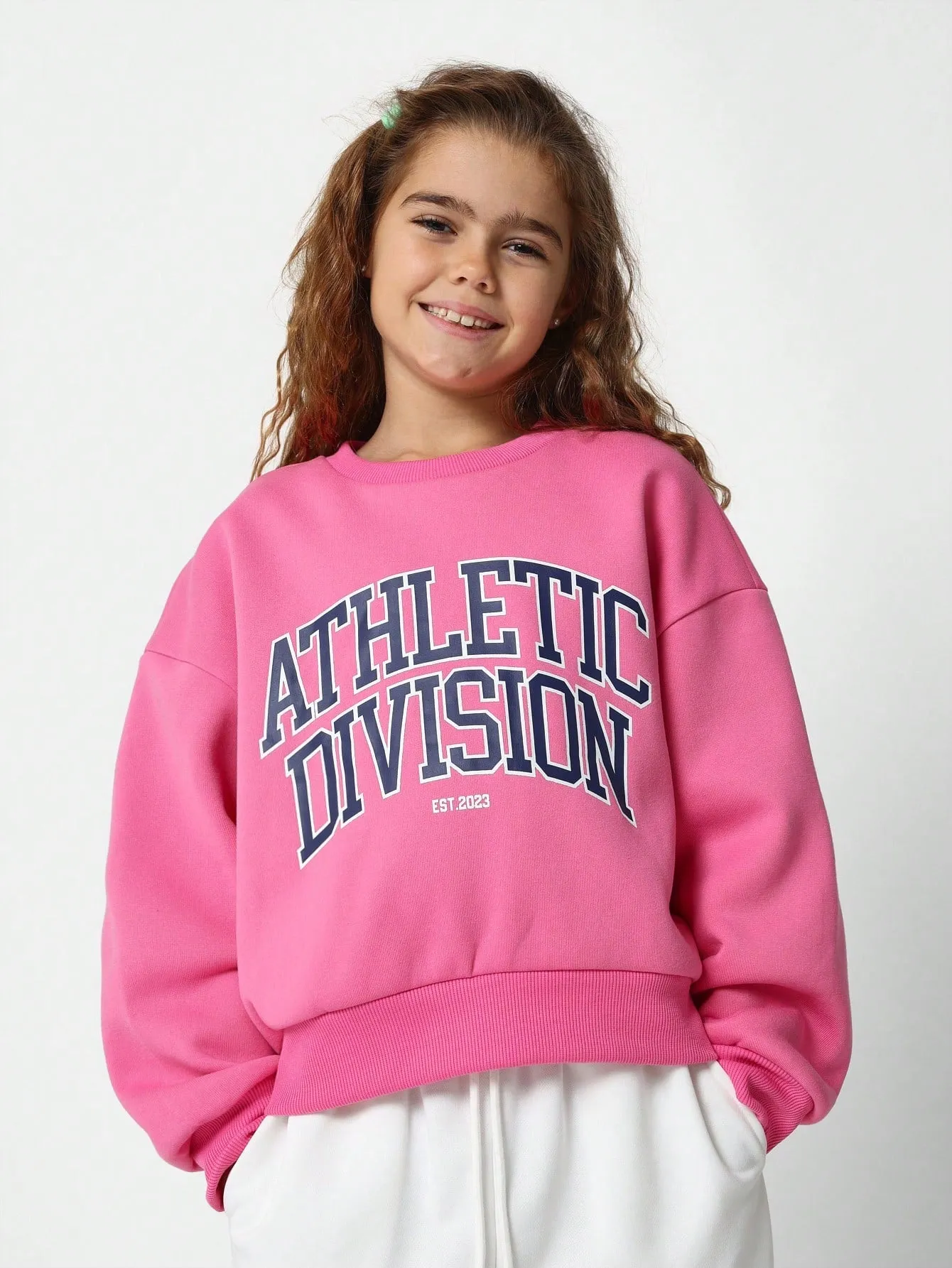 Tween Girls Regular Fit Athletic Division Sweatshirt