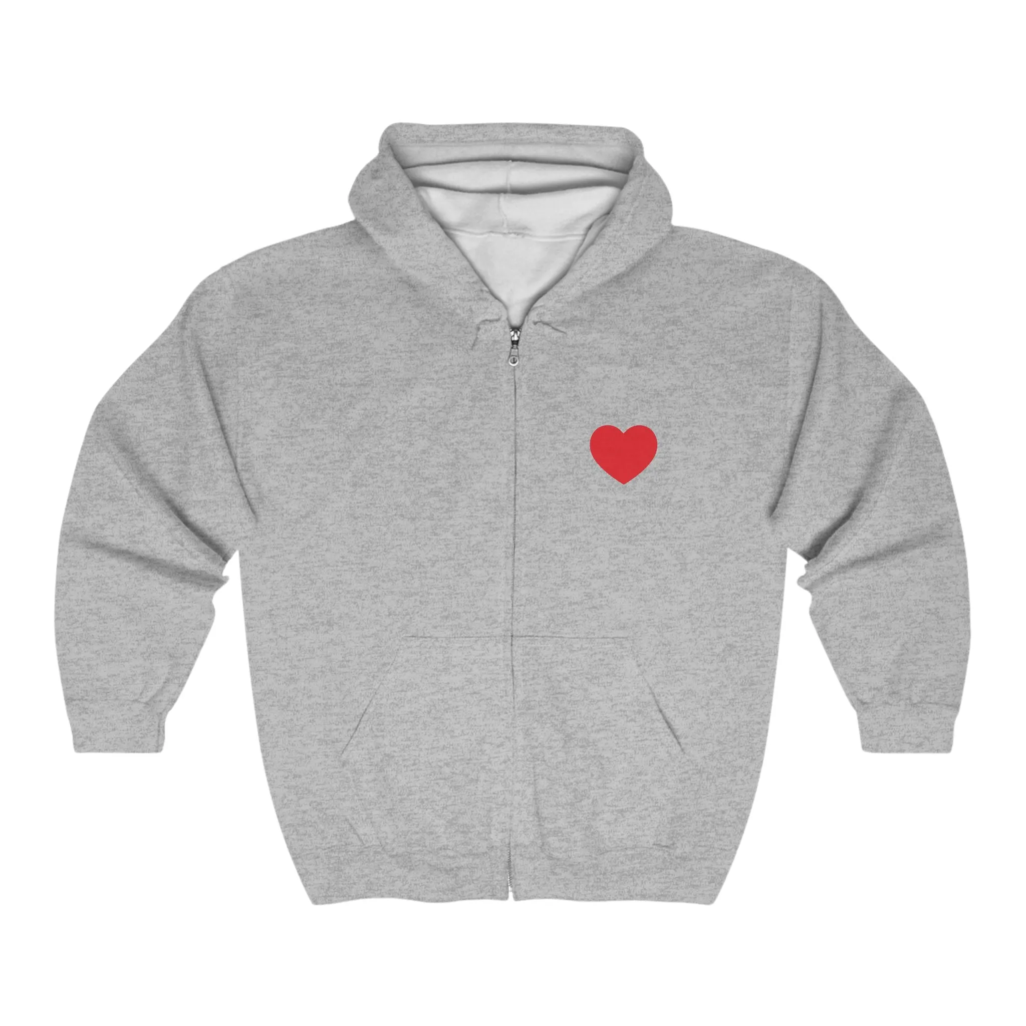 Unisex Heavy Blend™ Full Zip Hooded Sweatshirt Heart collection